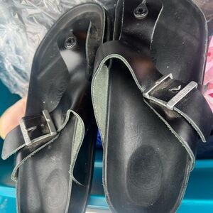 Birkenstock Black and Tan Sandals